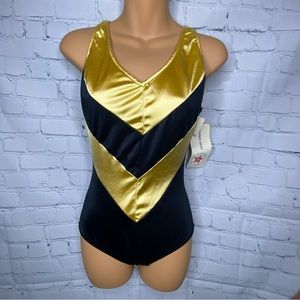 Vtg 80s Sea Fair Bathing Suit 13/36 One Piece Unlined Retro Tags Union Made USA